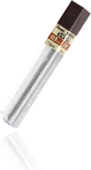 Image du produit Pentel Mines de rechange 0.3mm (Mine de gel, Noir, 0.30 mm)