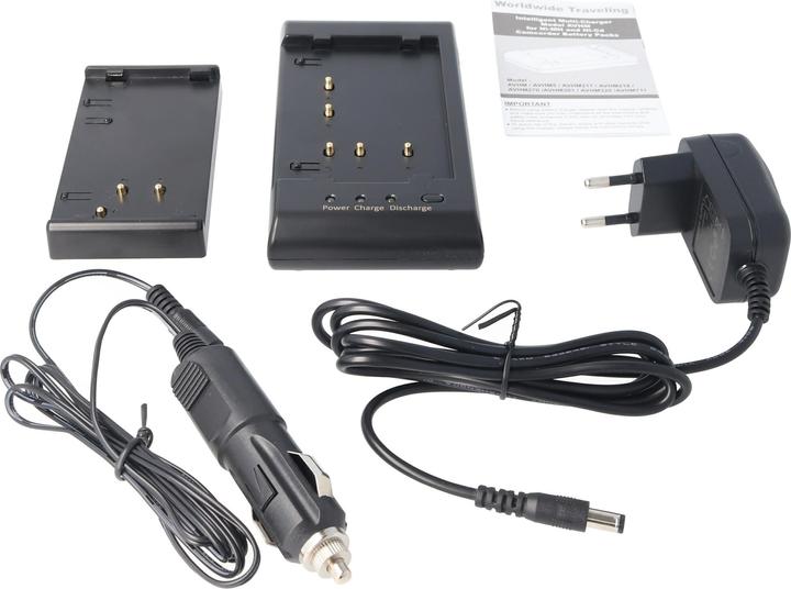 Produktbild AccuCell Schnell-Ladegerät passend für Sony, Sharp, Hitachi Akkus (Kamera Akku Ladegerät)