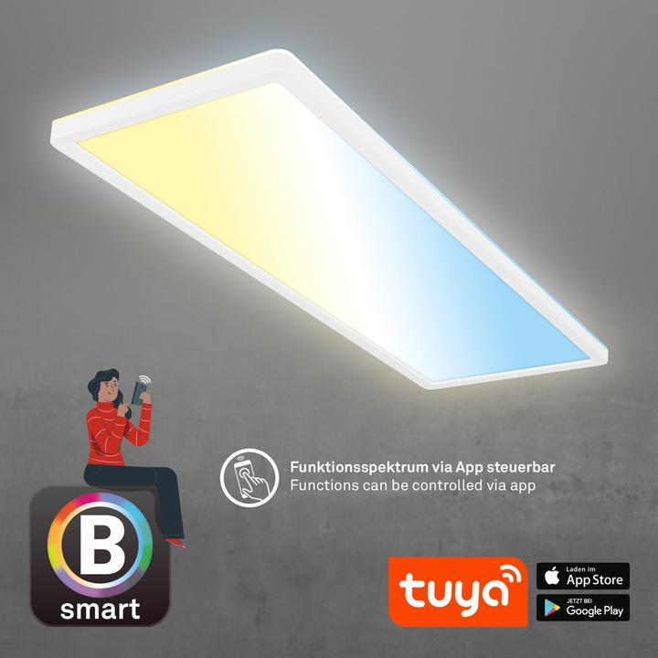 Produktbild Briloner TAVA B smart WiFi +Bluetooth ultra flat CCT LED Panel (3000 lm)