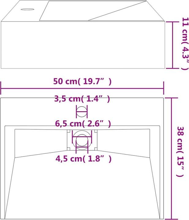 Produktbild VidaXL Leta (380 mm, 600 mm)