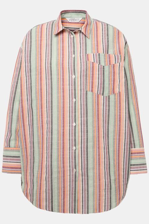 Actual product image Studio Untold Striped Button-Down Blouse (54)