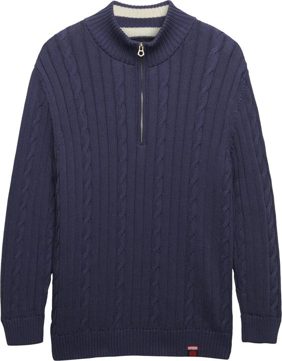 Produktbild Superdry Damen lässiger Strickpullover mit halbem Reissverschluss (L)