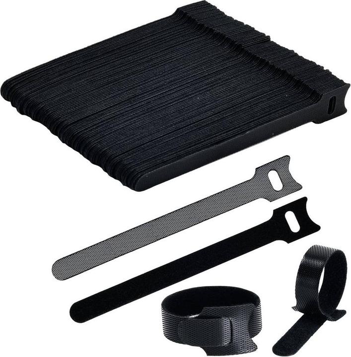 Produktbild Tru Components T24CA057 Klettkabelbinder zum Bündeln Haft- und Flauschteil (L x (Klettkabelbinder, 150 mm, 100 Stk.)