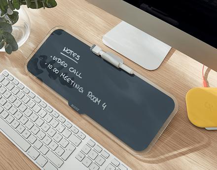 Productafbeelding Leitz Glassboard Desktop Memoboard Grijs (42 x 19 cm)