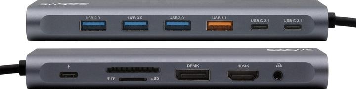 Actual product image Exsys 14in1 USB 3.2 Gen 2x1 Dock (USB-C, 14 ports)
