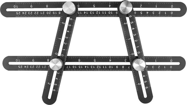 Produktbild Stahlwerk Lineal Set mit Multiwinkel-Messlineal, Dreikant-Lineal, Winkeldreieck (30 cm)