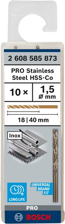 Productafbeelding Bosch Professional Zubehör HSS Metaaldraaiboor 1,5 mm (1,5 mm)