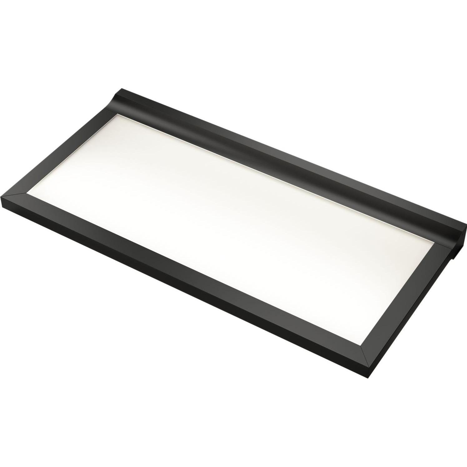 Thumbnail - L&S, Wandleuchte + Deckenleuchte, Paper Shelf Tablarleuchte (LED-Wandboard) Länge 1200 mm Aluminium schwarz (1350 lm)