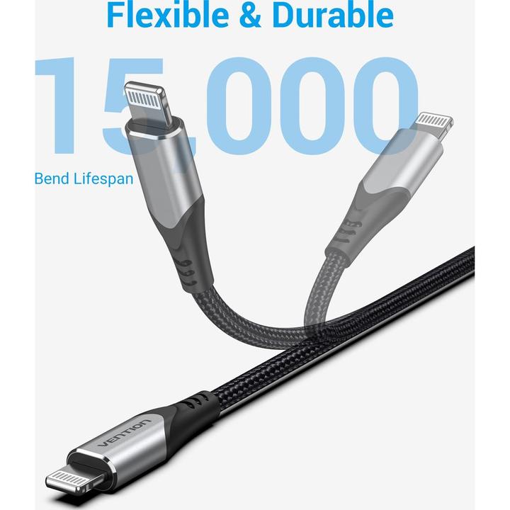 Image du produit Vention USB 2.0C vers Lightning 1.5M avec PD/MFi (1.50 m, USB 2.0)