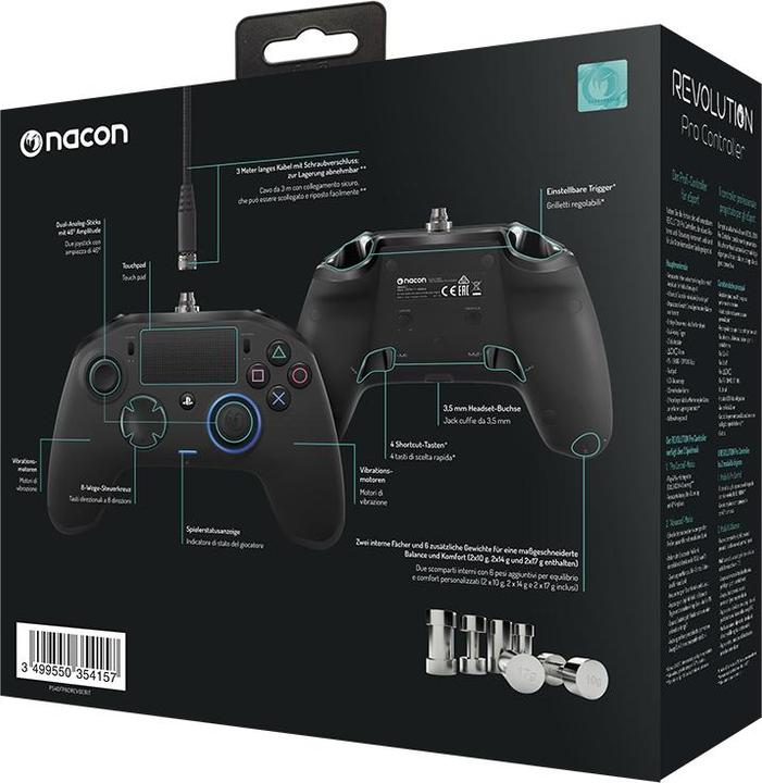 Immagine prodotto Nacon Gaming Controller di gioco Revolution Pro (PS4)