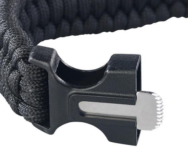Actual product image Semptec 5-in-1 survival watch with para cord bracelet