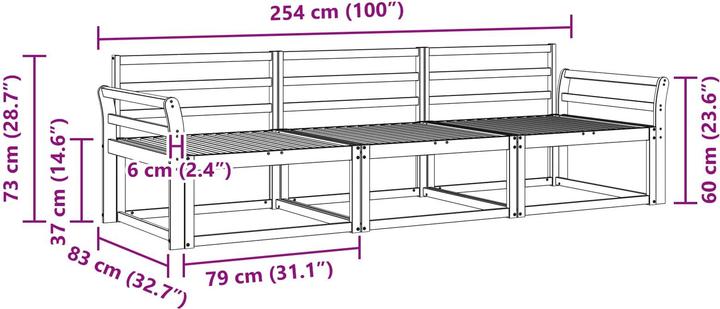 Produktbild vidaXL Outdoor-Sofagarnitur