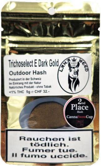 Produktbild LamaWeed Lama Weed Trichoselect Hash E Dark Gold 5g (5 g, Outdoor)