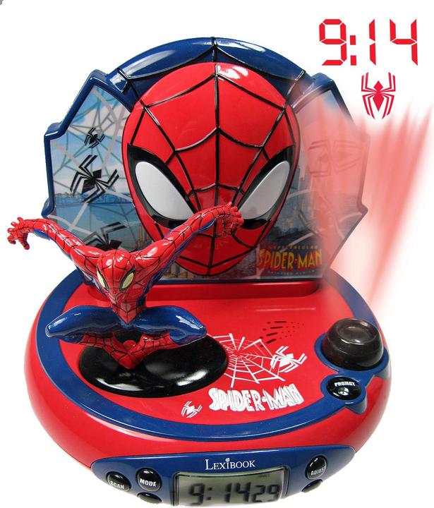 Actual product image Lexibook Projection alarm clock Spiderman
