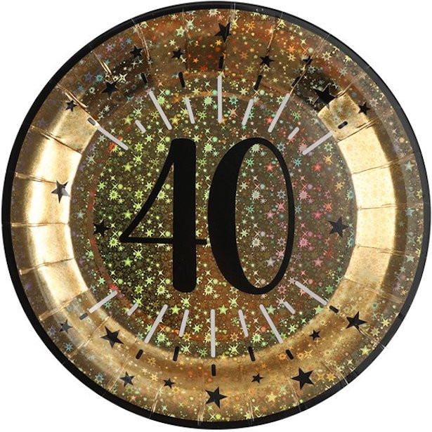 Produktbild Santex Assiettes 40 ans Or