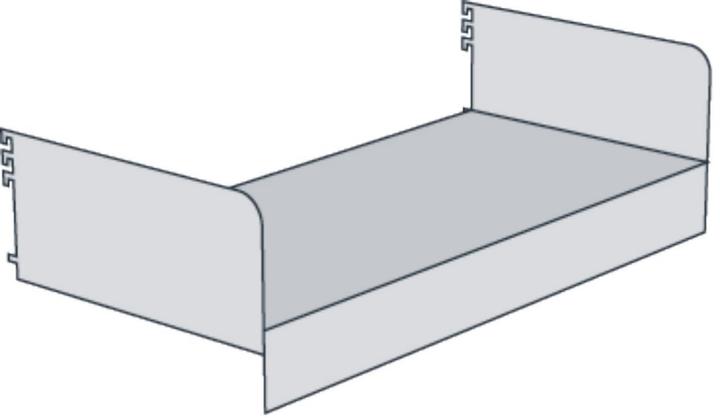 Produktbild Kerkmann Sockelboden mit Seitenstützen für Bibliotheks-Regal Univers BxT 75x50cm lichtgrau