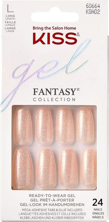 KISS Nails - Gel Fantasy Nails Rock Candy (Artificial nails, Orange, Blond, Red)