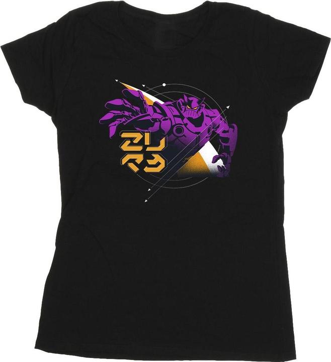 Actual product image Disney Womens/Ladies Lightyear Zurg Space Circle Cotton T-Shirt (XL)