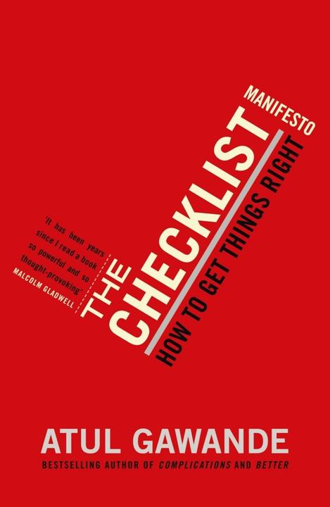 Energie-Label The Checklist Manifesto (Englisch, Atul Gawande, 2011)