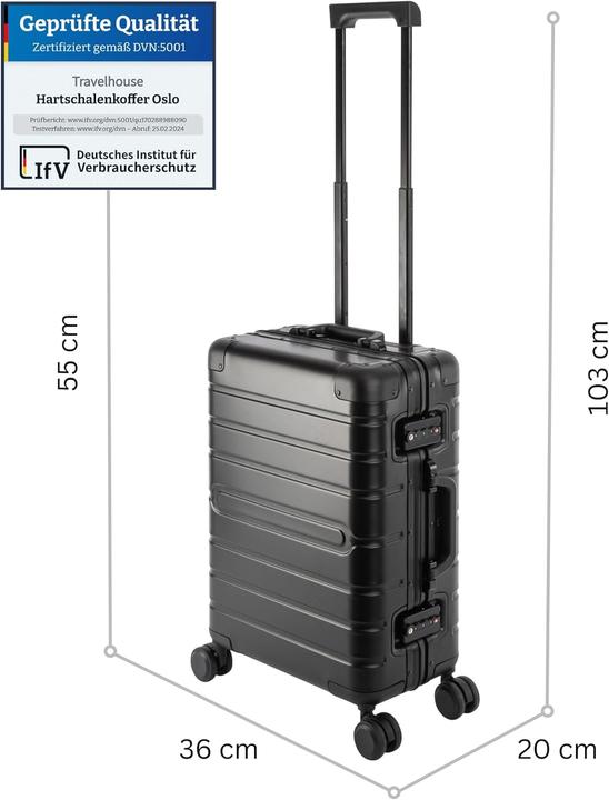 Image du produit Travelhouse Handgepäck-Reisekoffer Oslo (39 l)