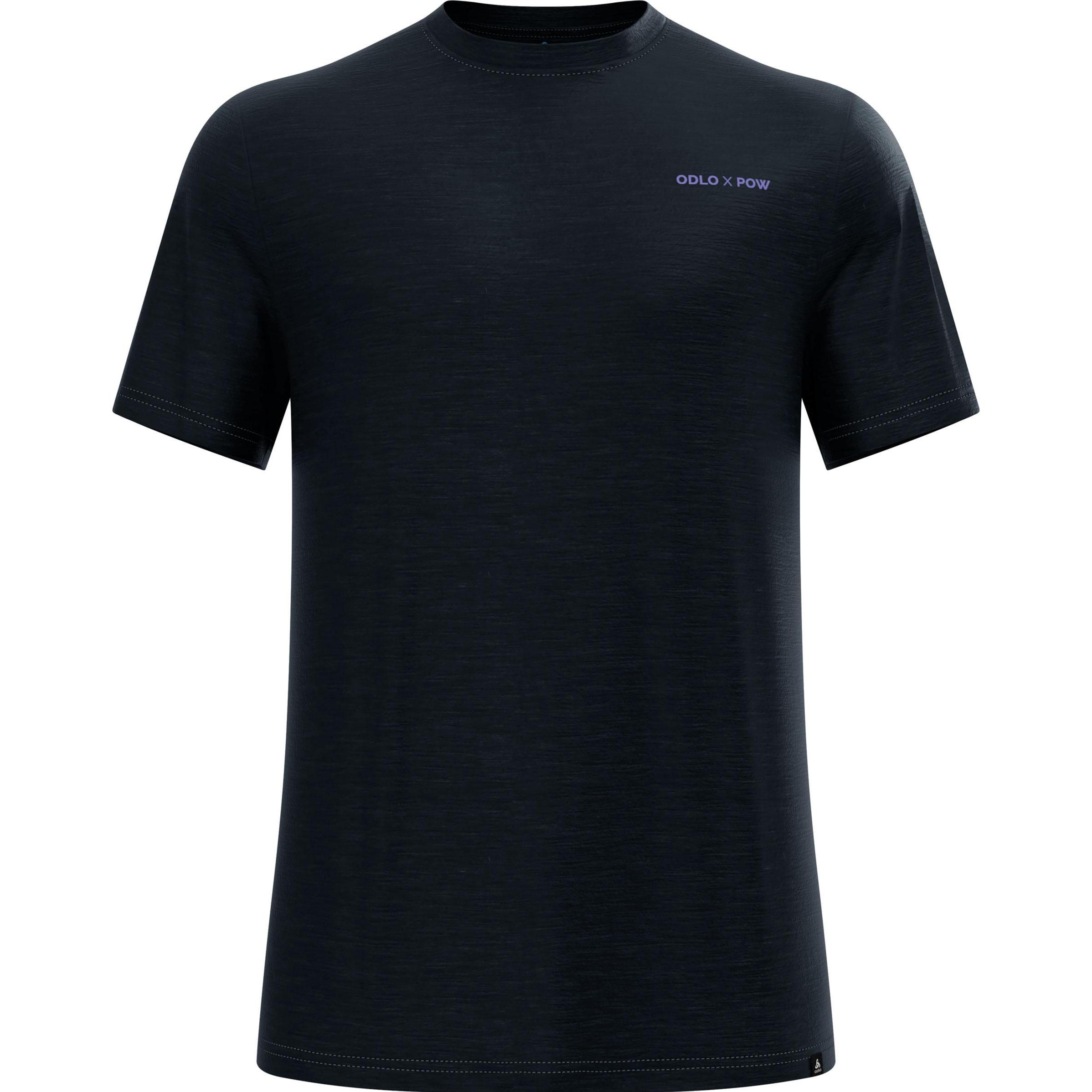 Odlo, Herren, Funktionsshirt, X Pow Merino Tencel T-Shirt Crew Neck S/S (XL), Schwarz, XL