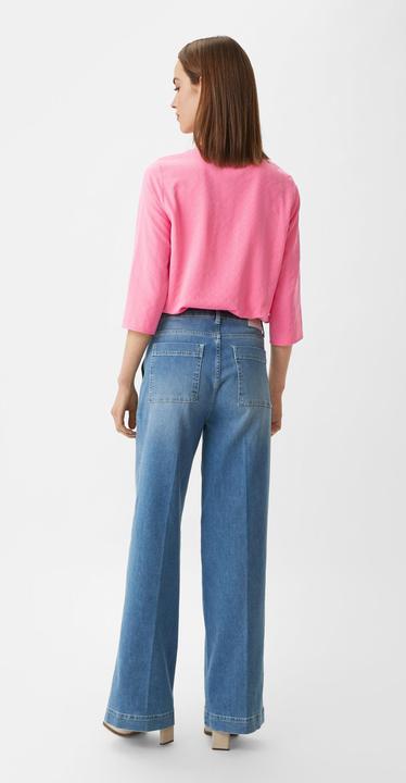 Produktbild Comma Bluse Bluse mit 3/4-Ärmeln und Strukturmuster (46)