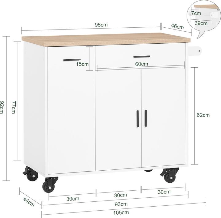 Image du produit SoBuy Küchenwagen