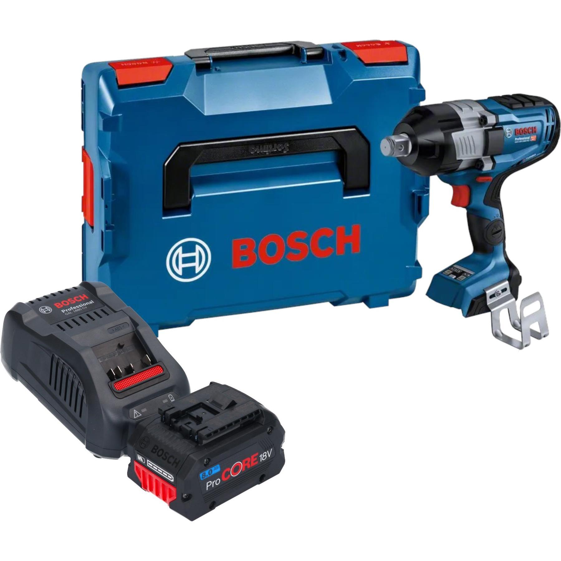 Bosch Professional, Bohrmaschine + Akkuschrauber, Bosch GDS 18V-1600 HC Professional Akku Schlagschrauber 18 V 1600 Nm 3...