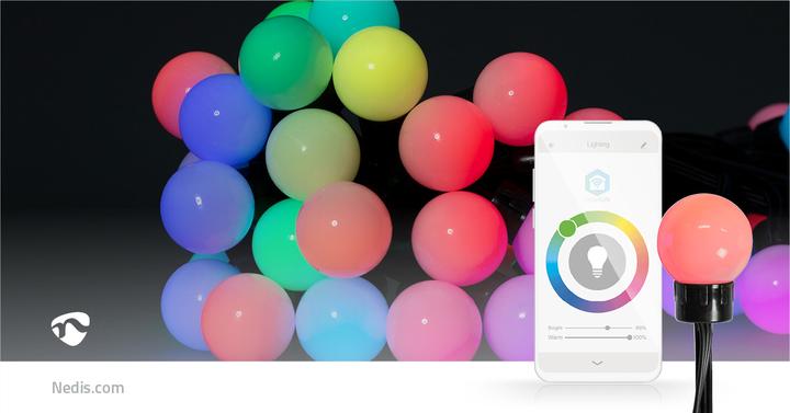 Actual product image Nedis SmartLife Decorative LED | Wi-Fi | RGB | 48 LED's | 10.80m | Android™ / IOS (10.80 m)