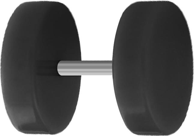 Immagine prodotto Star Piercing Plug falso nero (Materiale sintetico, Ottone, senza ottone)