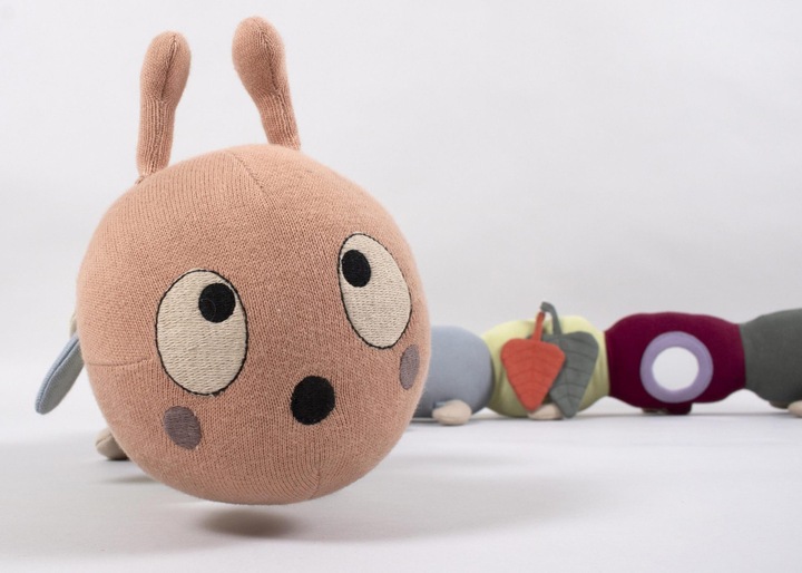 Actual product image Filibabba Activity soft toy - Lilli the Larva