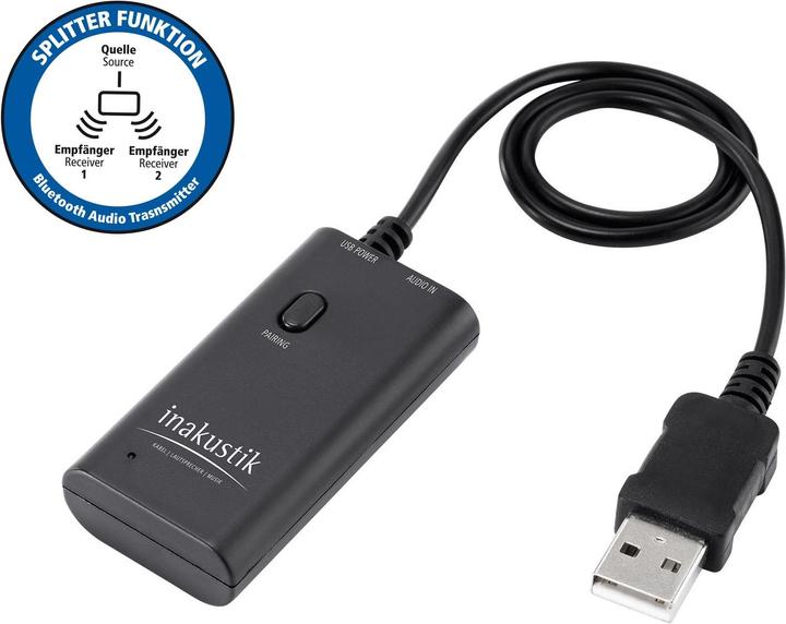 Image du produit Inakustik Transmetteur et répartiteur audio Bluetooth (Transmetteur)