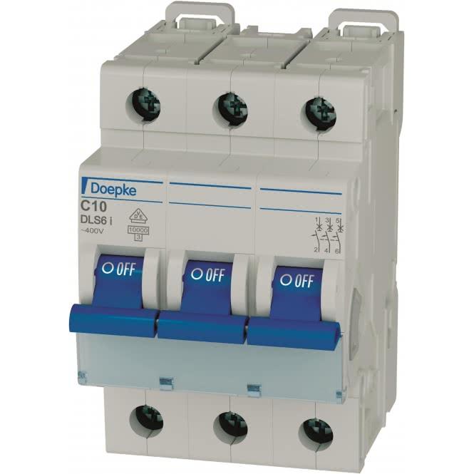 Doepke, Schutzschalter, Automat C 10A DLS 6I C10-3 10kA 3-polig