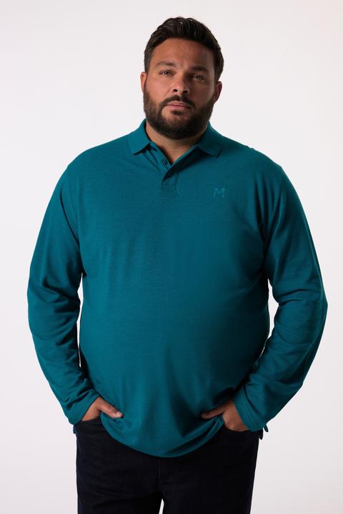 Image du produit Men+ Polo en maille piquée, manches longues, collection Basic – jusqu'au 8 XL (8XL)