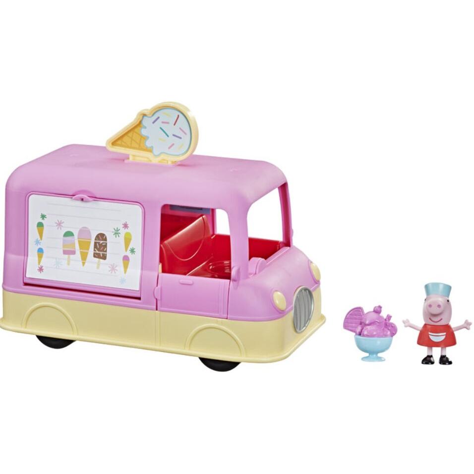 Hasbro Peppa Pig Le avventure di Peppa Il furgone dei gelati di Peppa Giocattolo prescolare, linguaggio e