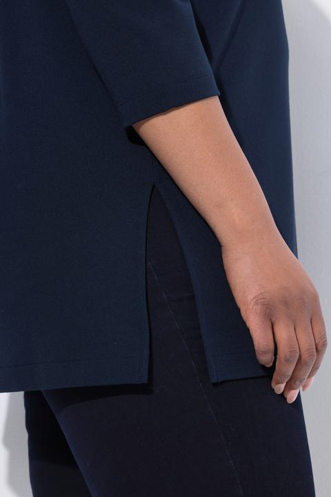 Produktbild Ulla Popken Sweatshirt, Ziersteine, A-Linie, Stehkragen, Langarm (46, 48)