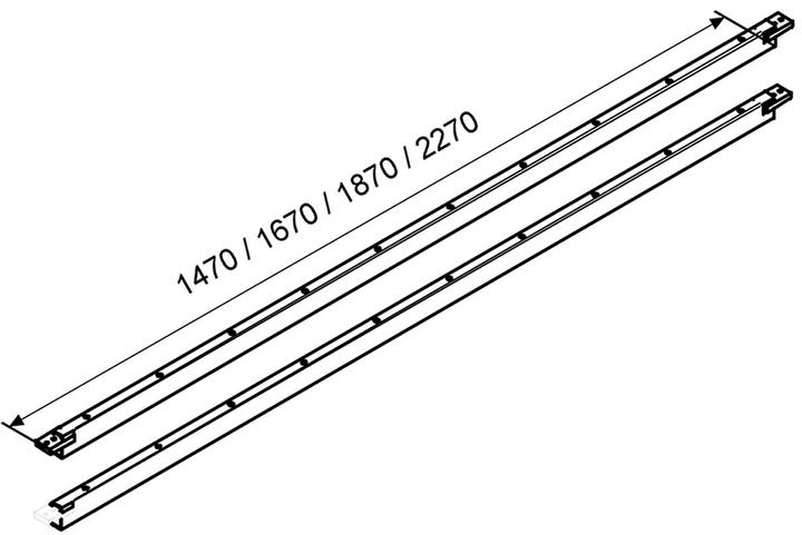 Actual product image EBB Crossbars to skids for tables and benches