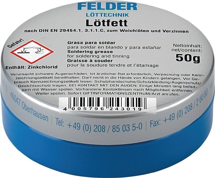 Actual product image Felder Soldering grease (Soldering grease)