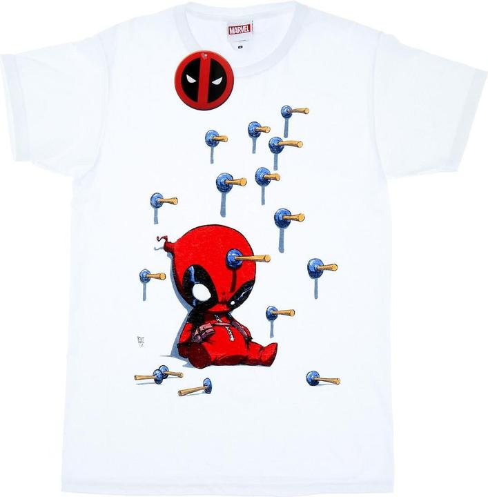 Produktbild Deadpool Cartoon Knockout TShirt (XXL)