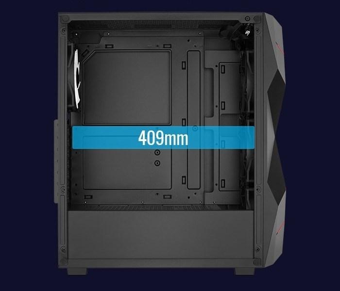 Actual product image AeroCool Volcan-G-BK-v1 (ATX, mATX, Mini-ITX)