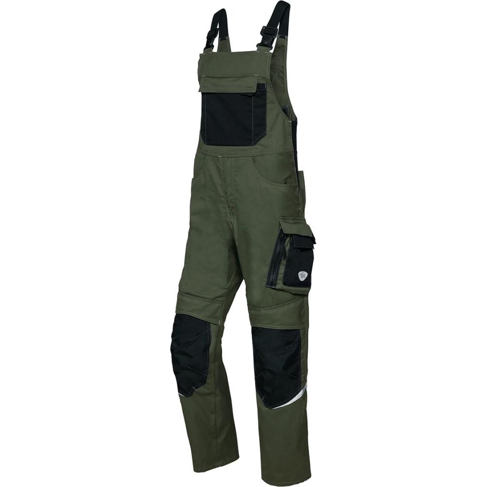 BP, Arbeitshose, Arbeitslatzhose 1979 570 oliv schwarz Gr. 56 (56)