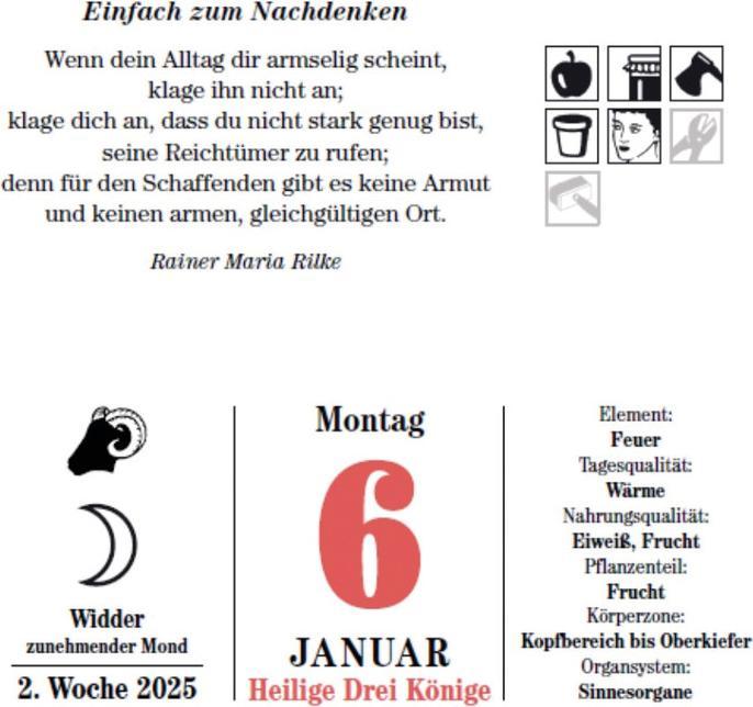 Immagine prodotto Calendari a strappo Das Mondjahr (11,5 x 13 cm)