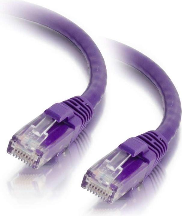 Produktbild C2G Kabel / 0,5 m Mlded/Btd Purple CAT5E PVC (UTP, CAT5e, 0.50 m)