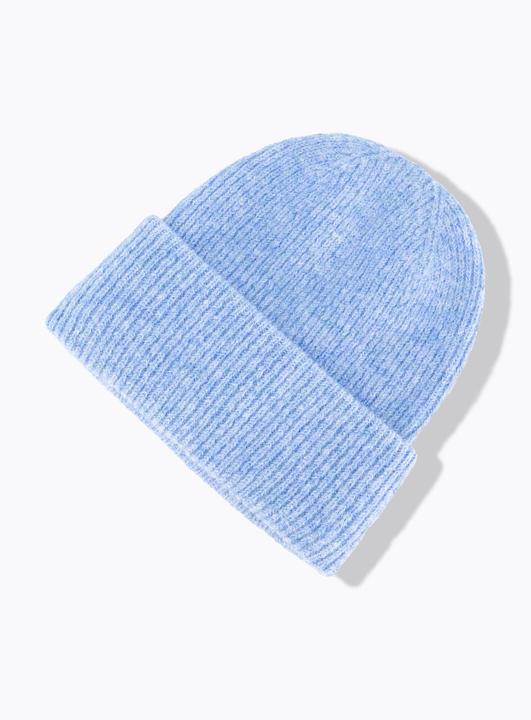 Image du produit Ulla Popken Bonnet en maille côtelée et chinée