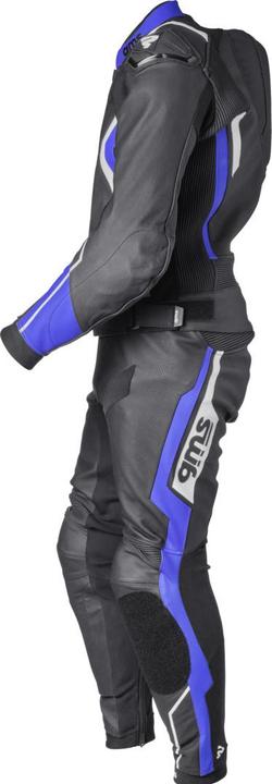 Actual product image GMS Leather suit GR-1 2PC black-blue-white 52H (Men, 52)