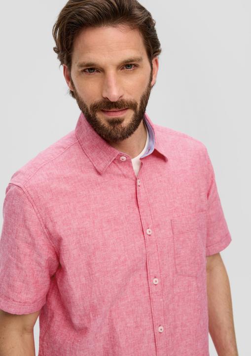 Immagine prodotto s.Oliver Hemd Regular: Kurzarmhemd aus Leinen-Baumwoll-Mix (S)