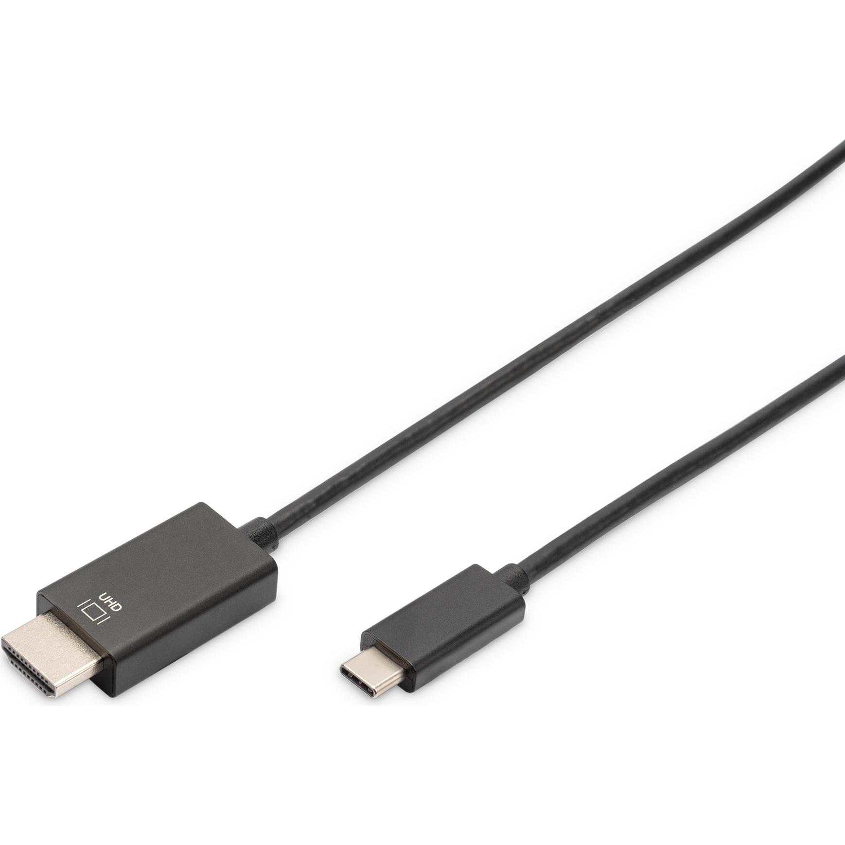 Digitus USB Typ C — HDMI (Typ A) (5 m, HDMI), Video Kabel