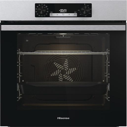 Energie-Label Hisense Backofen Pyrolyse Inox HI4 BI 64211EPX Edelstahl und Glas