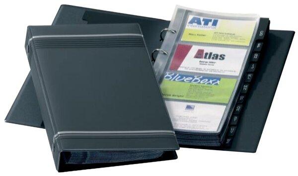 Produktbild Durable Visitenkartenbuch Visifix für 200 Visitenkarten, Anthrazit (57 x 90 mm)