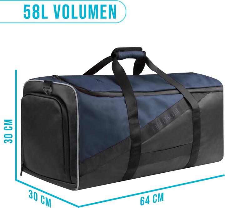 Image du produit Normani Sac de sport avec fonction sac à dos 58 l avec ceinture - 9277 (58 l)